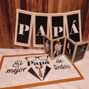 Combo 2 Papá: Banderines/ Acordeón de fotos