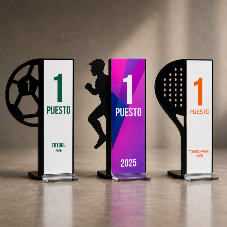 Trofeo Vertical en Acrílico