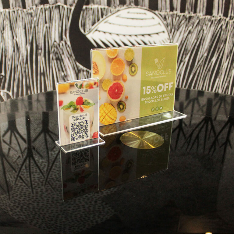 Table Tent Acrílico