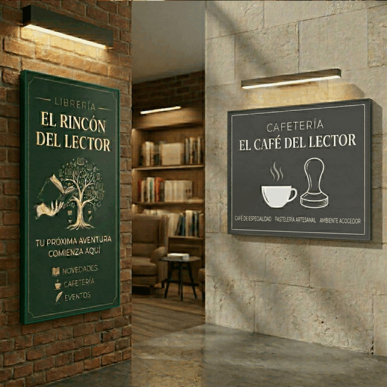 Cartel colgante