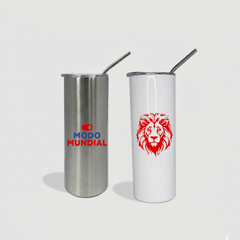 Vaso con pajita 600 ml