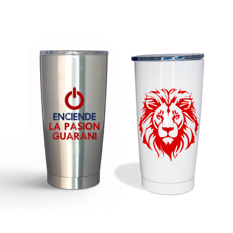 Vaso c/ Tapa 600 ml acero inoxidable