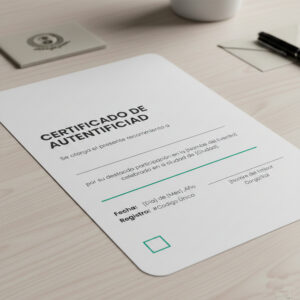Impresión de certificado