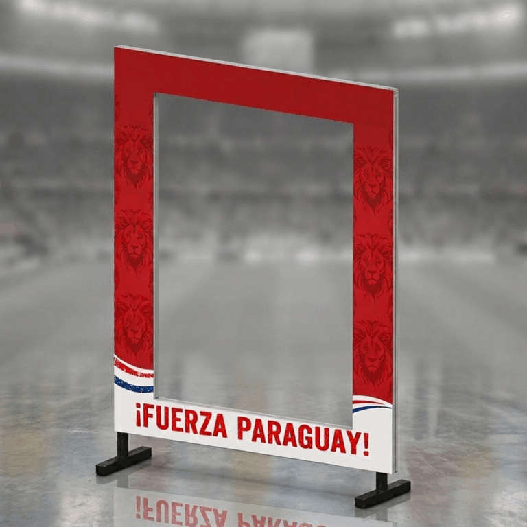 Marco para fotos con estructura metálica MDF