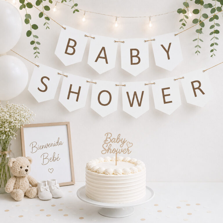 Banderines para baby shower