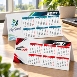 Calendario de mesa PVC